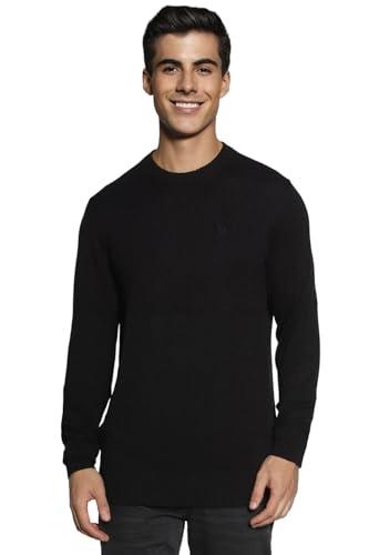 american eagle men's cotton blend casual sweater (wee0141791001_black