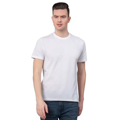 red tape round neck t-shirt for men | durable & comfortable rhp1135-l white