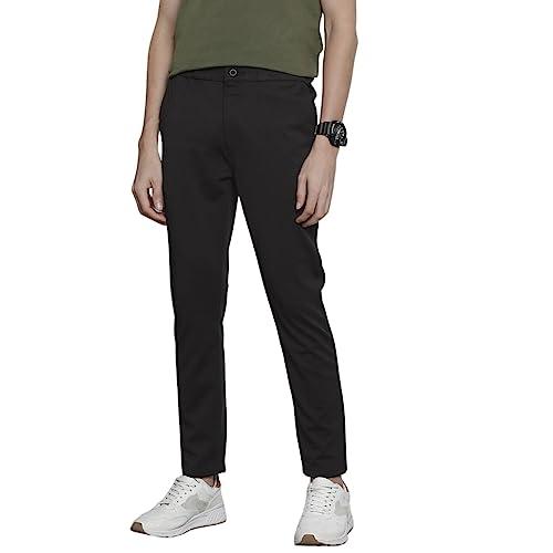 the indian garage co men's slim fit trousers (1222-knjgtr-05_black_32)