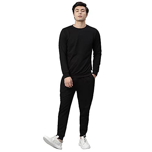 rigo round neck full sleeve terry track suit for men | regular fit plus sizes tracksuit for men's | co-ord set for men