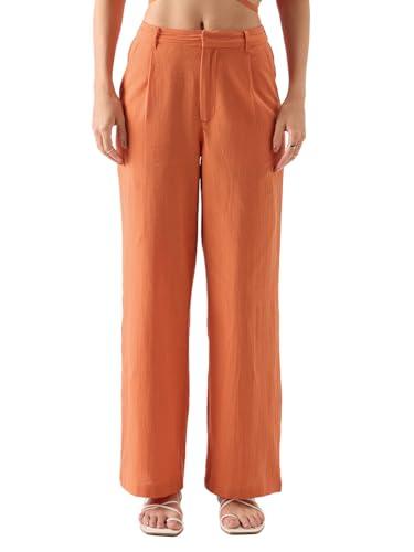 the souled store solids: rust women pants