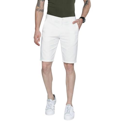 the indian garage co men's shorts (0421-shorts07-08_white_34)