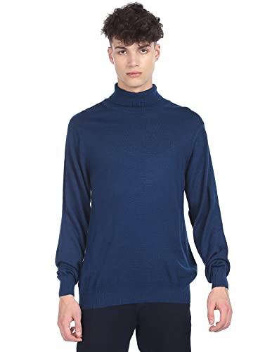 arrow sports men's classic wool blend sweater (asacsw4318_teal_2xl)