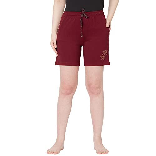 sweet dreams women's regular shorts (ls-3161av_red_l)