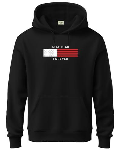 adro hoodies for men | printed hoodie for men | cotton hoodie | mens hoodies | sweatshirt for men | hooded hoodie | h24-flag-bl-l black