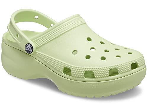 crocs womens classic clog celery clog - 2 uk (w4) (206750-335)