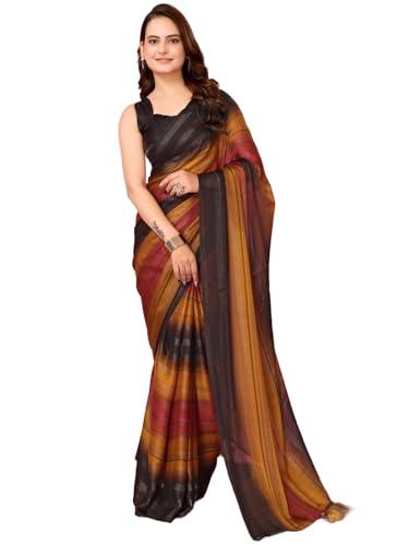 pandadi saree elegant moss chiffon ready-to-wear saree with bangalori satin blouse