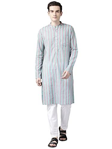 see designs multicolored cotton regular fit mandarin collar printed kurta set_sdkt99301l