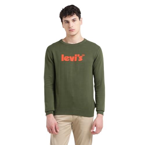 levi's men's cotton casual pullover sweater (16371-0218_green