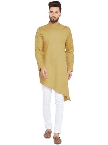 see designs men's cotton solid regular kurta_sdmdwkt_382m khaki