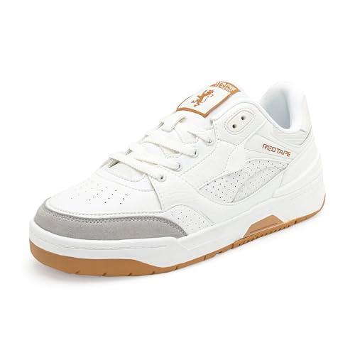 red tape casual lifestyle shoes for men | soft cushioned insole, slip-resistance, dynamic feet support, arch support & shock absorption white