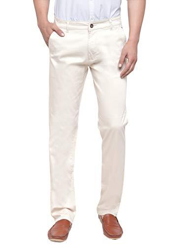 ben martin men's regular fit cotton casual cream trouser size 32