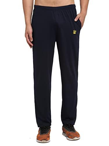 vimal jonney men's regular fit blue track pants s