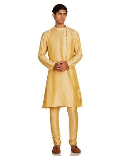 amazon brand - symbol men's kurta sets (sy-a22-mna-etk-02a_golden_2xl)