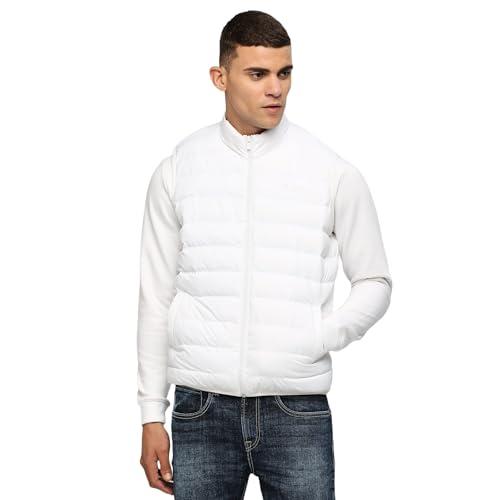 pepe jeans men's a-line coat (pm402916_white