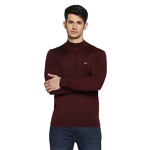 blackberrys men's wool stylized collar sweater (en-ss-domin # wine