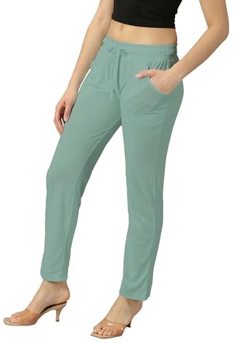 ausk women trouser || casual trouser for women (color-moss green)