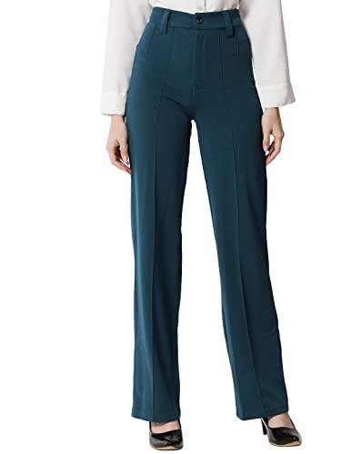 ausk womens trouser polyster blend color- teal (x-large)