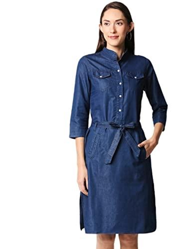 high star women's 99percentcotton,1percentpolyester mini a-line dress (wddrs852_blue