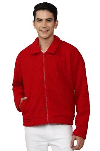 forever 21 men's a-line coat (598644_red