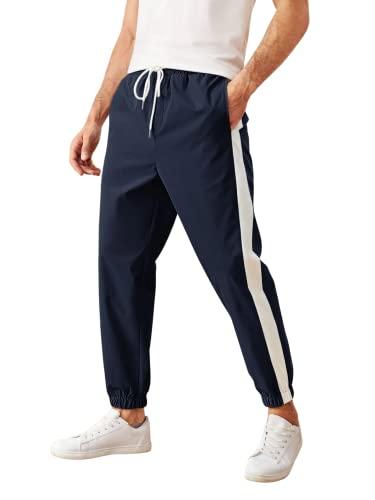 track pant for men || track pants || lycra full elastic jogger track pant (tp-01-04) (2xl, blue)