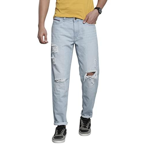 the indian garage co men's dad fit relaxed fit jeans (0622-rgddnm-02_blue_32)