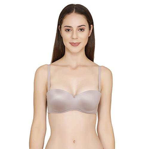 zivame women's rayon padded wired demi bra (zi1774-purple dove_grey_34b_grey_34b)