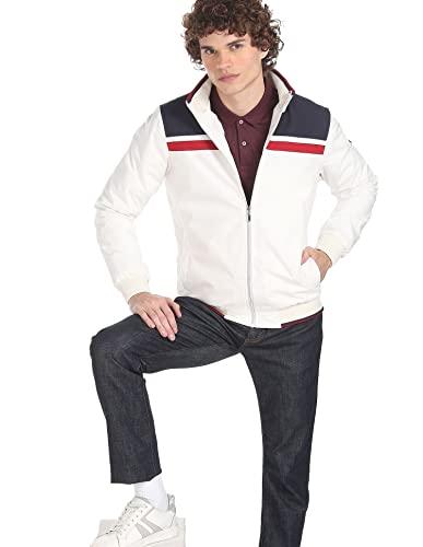 arrow sports men's self design front open jacket (asacjk4703_white_m)