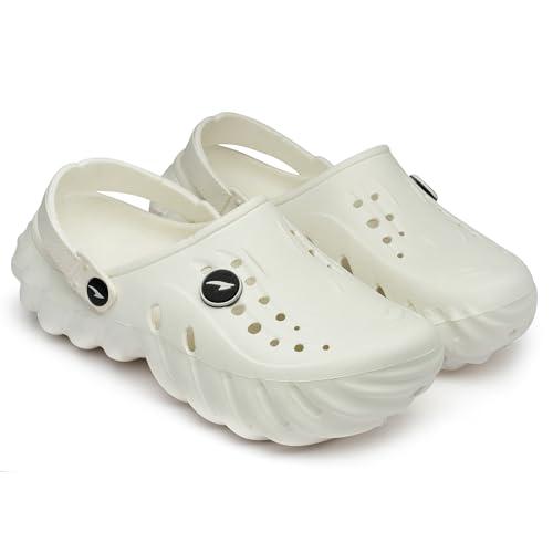 asian men's casual walking daily used clogs & slipper with lightweight design clog & slippers for men's & boy's off white