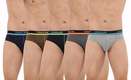 dollar bigboss men's assorted pack of 5 brief (8905474834521_mbbr-12-globrf-po5-xxl)