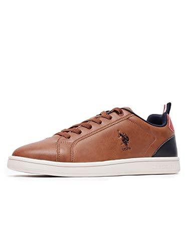 u.s. polo assn. stefan men's tan sneakers-(uk/9)(2fd22557k06)