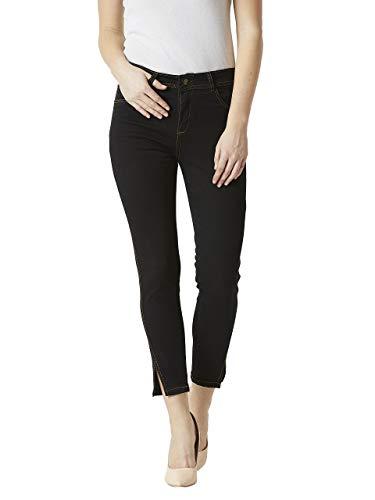 miss chase women's black skinny fit high rise ankle length stretchable denim jeans(mcaw18den02-90-62-32,black,32)