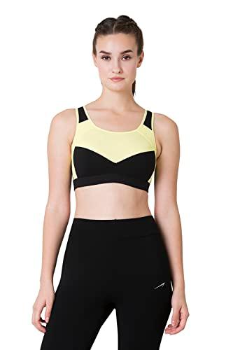 van heusen proactive women racerback sports bra - cotton elastane - anti bacterial, wireless, padded, full coverage