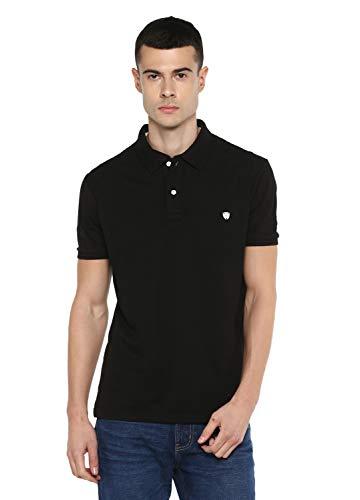 alan jones clothing men's slim fit polo t-shirt (pt20-d01-bck-s_black_small)