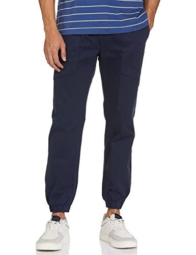 amazon brand - symbol men's stretchable cargo jogger pants | chinos | casual trousers (slim fit) (navy 2_38)