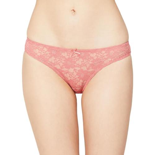 ginger by lifestyle women pink cotton regular fit solid panty pink_xl