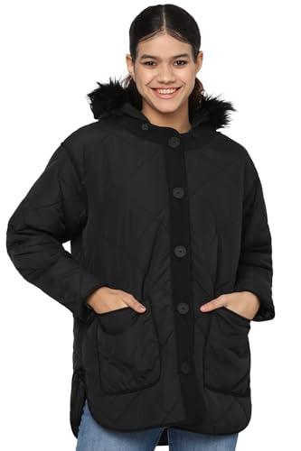 american eagle women's a-line coat (wee0383266001_black