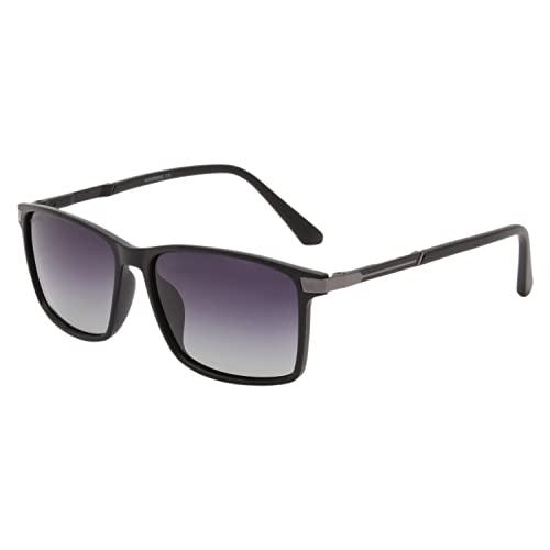 goldberg full rim uv protection sunglasses for men women (gb-1007_m.blk) 58-17-138