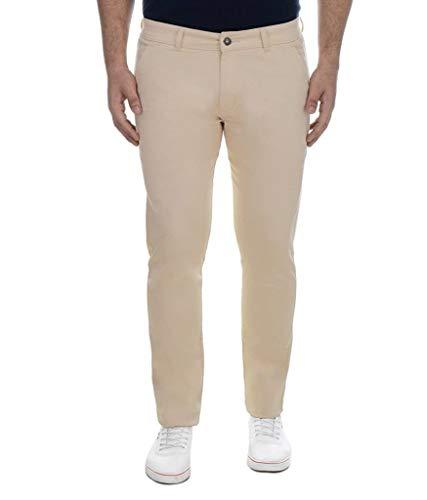 ben martin men's regular fit cream cotton trouser size 38