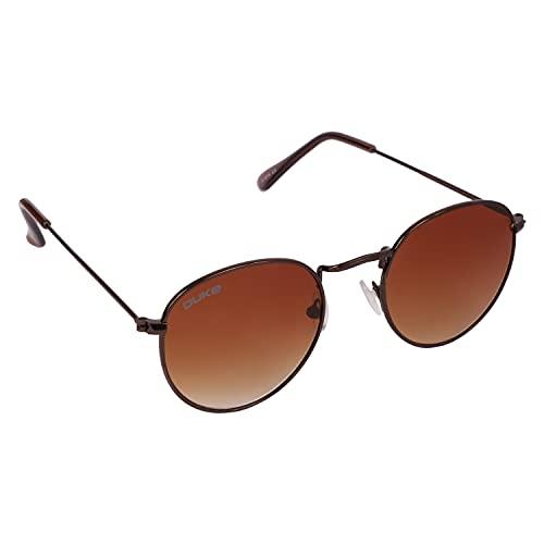 duke polycarbonate uv 400 men women small round sunglasses ideal for fashion, driving, sports and all outdoor activities-duke-a1874-c3