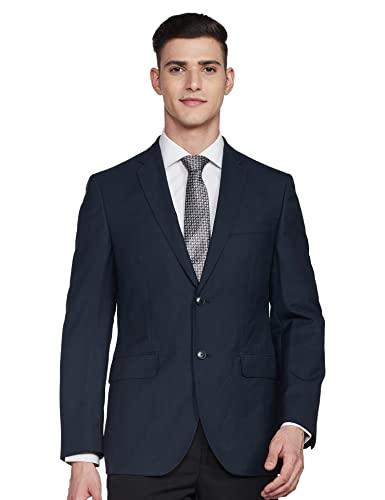 raymond men's wool blend sb2 btn notch lapel floating suit-1 dress set (rpdc01407-b8_dark blue_100)