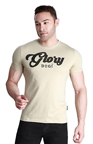 dream of glory inc. men's regular fit t-shirt (dogi-beige-005_s)