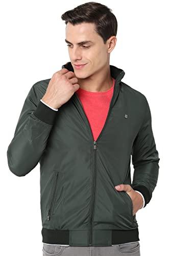 allen solly men's blouson jacket (asjkwbofp60226_bottle green_2xl)