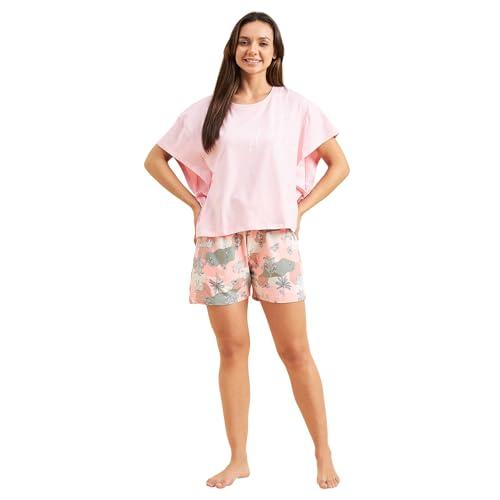 sweet dreams women solid shorts set