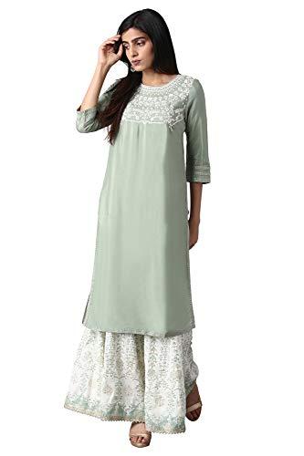 w for woman orange reef dori embroidered kurta_22few13124-212753_m