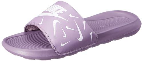 nike womens victori one print violet dust/photon dust slide sandal - 7.5 uk (10 us) (cn9676-501)