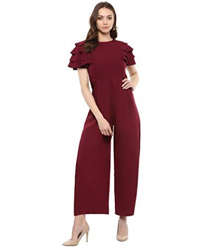 uptownie lite women's maxi jumpsuit (maroon,xxxl)