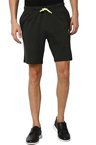 peter england men's cotton boxer bermuda shorts (pack of 1) (peknsbch521613_olive_xl)