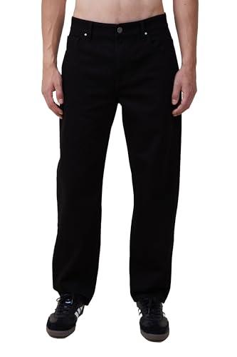 kotty men's regular mid rise black jeans