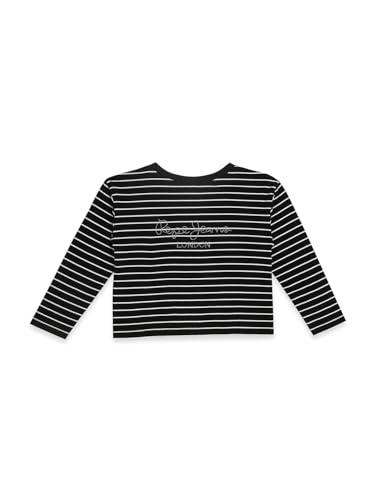 pepe jeans girl's loose t-shirt (pg502990_black 4)